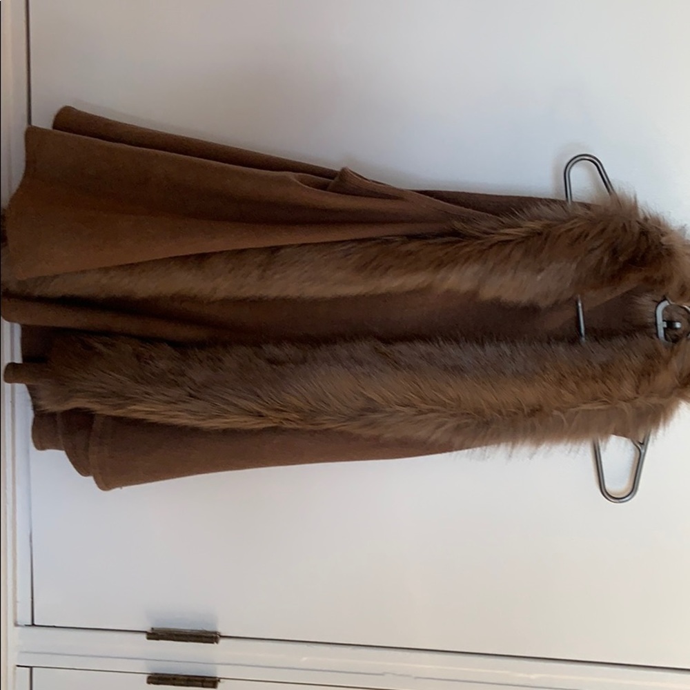 Brown fur vest